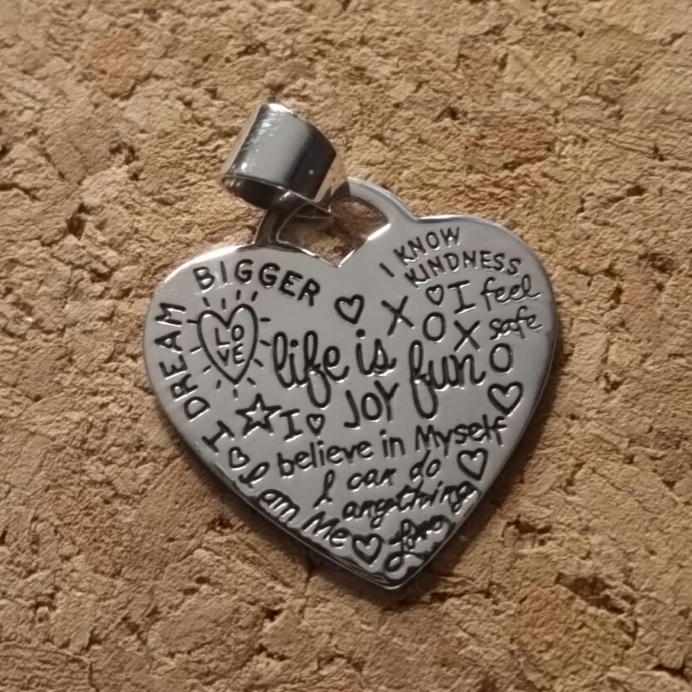 Positive Inspirations Necklace charm in Sterling